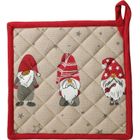 Home Styling Collection, bawełniana łapka kuchenna z motywem skrzata, 20-20 cm