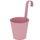 Home Styling Collection, cynkowa osłonka na doniczkę z hakiem, 13-13,5 cm