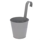 Home Styling Collection, cynkowa osłonka na doniczkę z hakiem, 13-13,5 cm