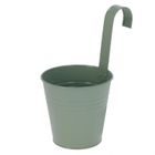 Home Styling Collection, cynkowa osłonka na doniczkę z hakiem, 13-13,5 cm
