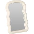 Home Styling Collection, dekoracyjne lustro w falistej ramie, 18-26 cm