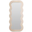 Home Styling Collection, dekoracyjne lustro w falistej ramie, 37-80 cm