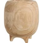 Home Styling Collection, doniczka na nóżkach, drewno paulowni, 27 cm