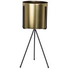 Home Styling Collection, doniczka złota na stojaku, 40 cm