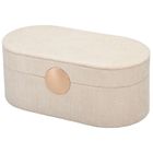 Home Styling Collection, Glint, szkatułka na biżuterię z lusterkiem, biała, 25 cm
