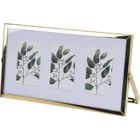 Home Styling Collection, metalowa ramka stojąca na trzy zdjęcia, passe-partout, 22-12-1 cm