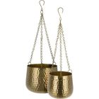 Home Styling Collection, metalowe doniczki wiszące, 2 szt.