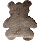 Home Styling Collection, Miś, dywan dziecięcy z imitacji futra, taupe, 100-85 cm