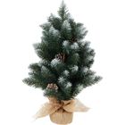 Home Styling Collection, ośnieżona sztuczna choinka z szyszkami, 60 cm