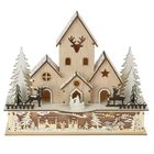Home Styling Collection, ozdoba świąteczna na okno, Zimowe miasteczko, świecąca, LED