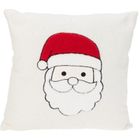 Home Styling Collection, poduszka dekoracyjna, świąteczny wzór, biała, 44-44 cm