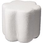 Home Styling Collection, pufa kwiatek, Yore, tapicerka baranek, 34-34-29 cm