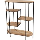 Home Styling Collection, regał na książki na metalowym stelażu, 5 poziomów, 77-30-95,5 cm