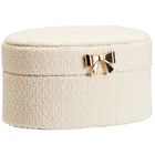 Home Styling Collection, szkatułka na biżuterię z kokardą, 12-6,5-10 cm