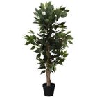 Home Styling Collection, sztuczne drzewko fikus w czarnej doniczce, 115 cm