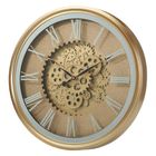 Home Styling Collection, Vertex, zegar ścienny, złoty, 50 cm