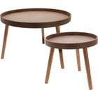 Home Styling Collection, W, zestaw stolików kawowych w dwóch rozmiarach, średnica 60 cm, średnica 38 cm