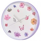 Home Styling Collection, zegar ścienny, kwiaty, 30 cm