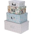 Home Styling Collection, zestaw kartonowych pudełek do przechowywania, 4 szt.