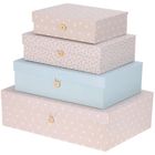 Home Styling Collection, zestaw kartonowych pudełek do przechowywania w różnych rozmiarach, 4 szt.
