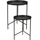 Home Styling Collection, Zestaw, zestaw dwóch stolików pomocniczych z metalu, średnica 31cm, średnica 36 cm