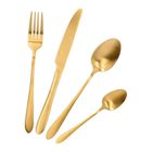 Homla, Abele, sztućce, matowe złote, 16 szt.