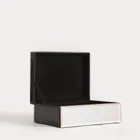 Homla, Amosa, szkatułka na biżuterię, w lustrzane trójkąty, 19-15-8 cm