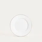 Homla, Auroo, talerz, deserowy ze złotą obwódką, 19 cm