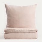 Homla, Avelia, pościel, satynowa z domieszką wiskozy beżowa, 160-200 cm