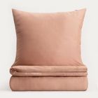 Homla, Avelia, pościel, satynowa z domieszką wiskozy ciemnobeżowa, 140-200