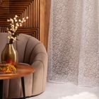 Homla, B2 Essentials Voal With Flock, Rings, firanka, biała woal z nadrukiem, 140-250 cm