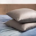 Homla, Bamsa, zestaw dwóch poszewek, bambusowych, szarych, 70-80 cm, 738517