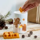 Homla, Biscotto, zestaw z kominkiem i woskiem, 8-10 cm