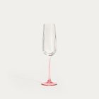 Homla, Brill, kieliszek, na szampana z różową nóżką, 0,27l