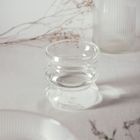 Homla, Bubbly, szklanka, transparentna, przekrzywiona, 0,45l, 739118