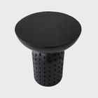 Homla, Charme, stolik kawowy, drewniany, czarny, 37-37-42 cm