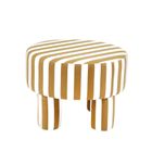 Homla, Chiaro, pufa, beżowo-biała, 50-50-37 cm