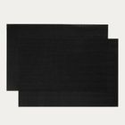 Homla, Clasic, maty stołowe, czarne, zestaw, 30-45 cm, 2 szt.