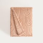 Homla, Darin, koc, miękki beżowy ze strukturalnym wzorem, 150-200 cm