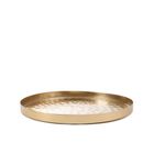 Homla, Dritto, taca dekoracyjna, młotkowana złota, 23-23-1,5 cm, 859125