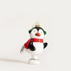 Homla, Evi Red, zawieszka, pingwin na łyżwach z nausznikami, 11,4 cm