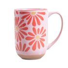 Homla, Fabia, kubek, wysoki w różowe kwiaty, 0,5 l