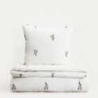 Homla, Floral Dream, pościel, z pranej bawełny z haftem w kwiatki, 200-220 cm