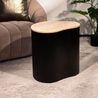 Homla, Gebo, stolik kawowy, czarny, 47-37-47,5 cm, 710773