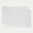 Homla, Glamo, maty stołowe, srebrne, zestaw, 30-45 cm, 2 szt.