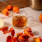 Homla, Glassic, filiżanka szklana, młotkowana z koralikowym uchem, 0,3 l