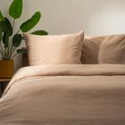 Homla, Gossy, pościel bawełniana, beżowa, 200-220 cm, 729508