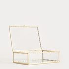 Homla, Grazia, szkatułka na biżuterię, złota, 18-13-5,5 cm