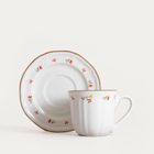 Homla, Greta, filiżanka, ze spodkiem z kwiatuszkami, 0,2l