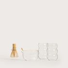 Homla, Izanami, zestaw do przygotowywania matchy, szklany, 6 elementów